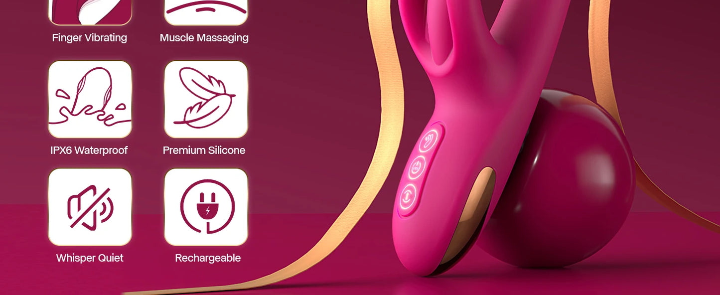 4in1 G-spot Rabbit Vibrators with Multi Mode