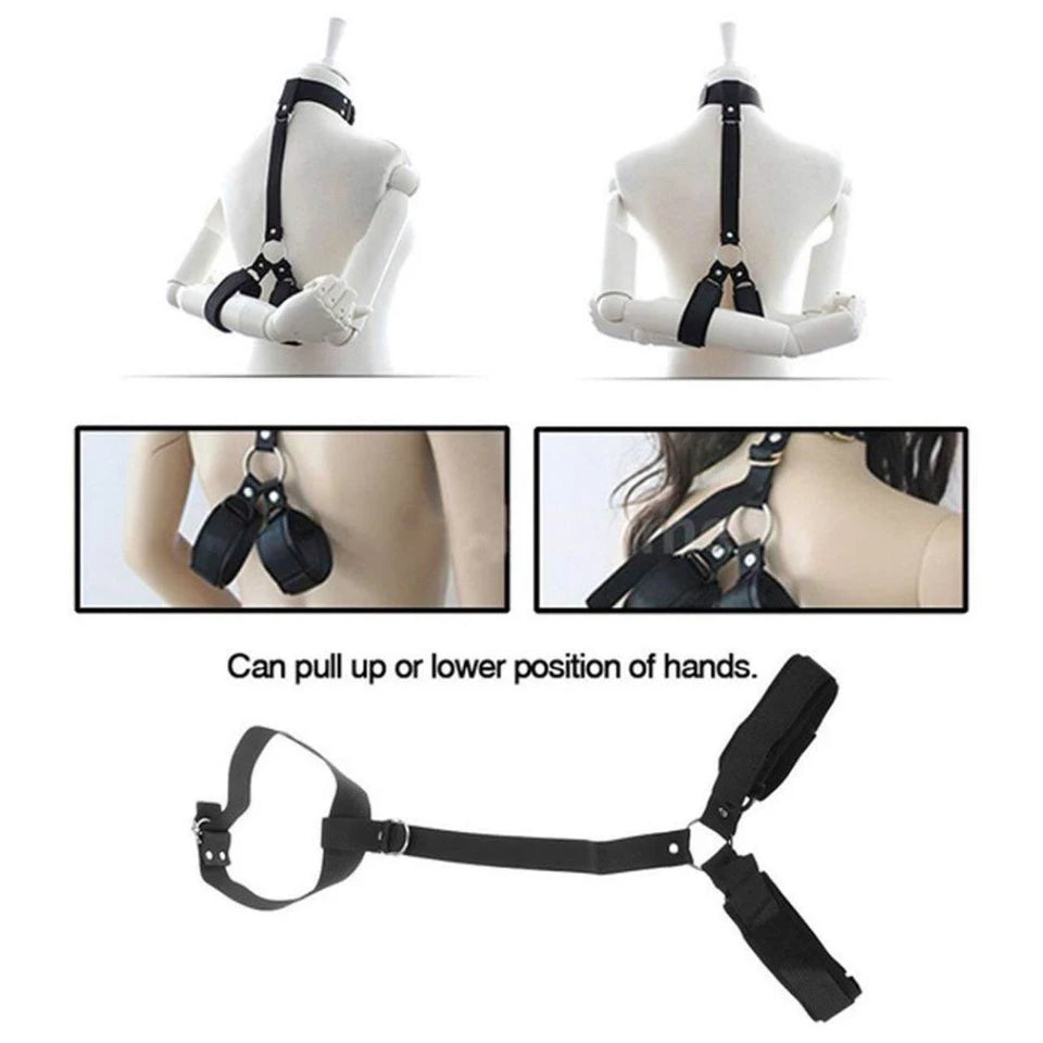 Erotic Adjustable Nylon Bed Restrain