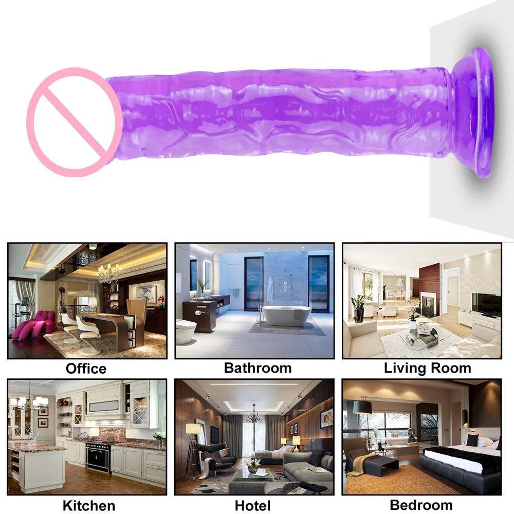 Coreline™ Transparent Dildo with Suction Cup