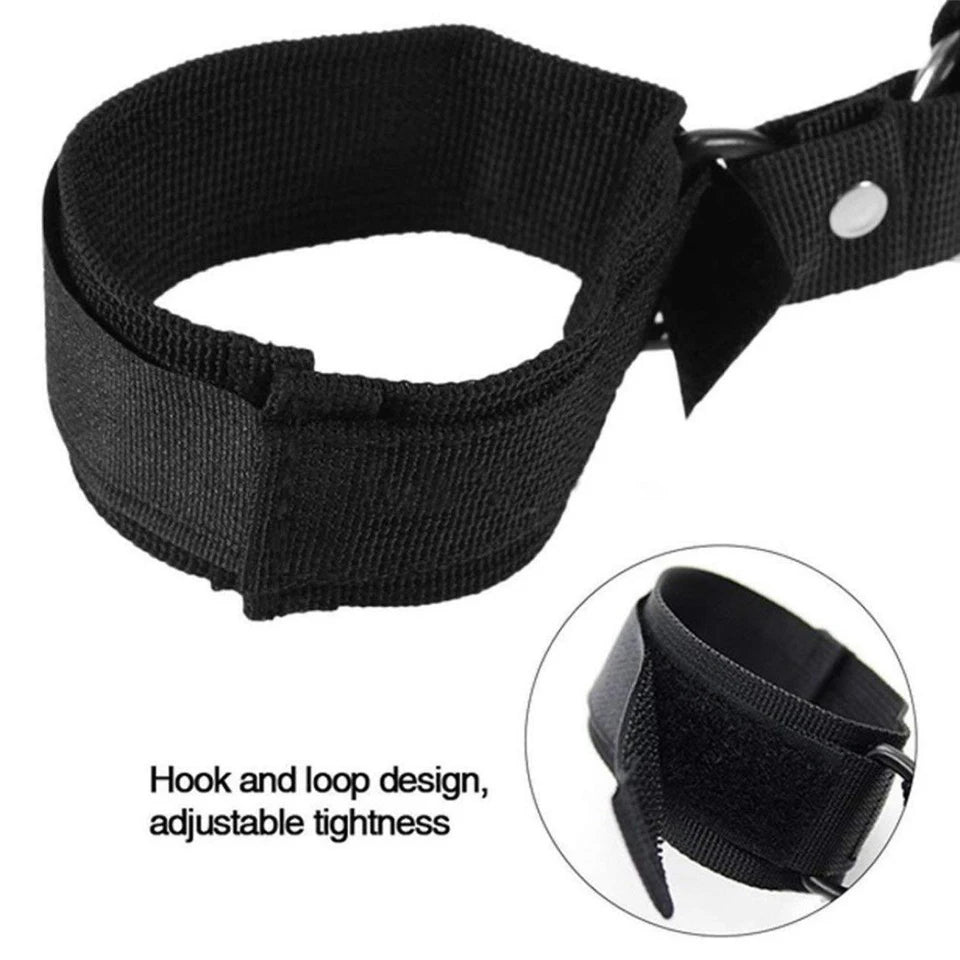 Erotic Adjustable Nylon Bed Restrain