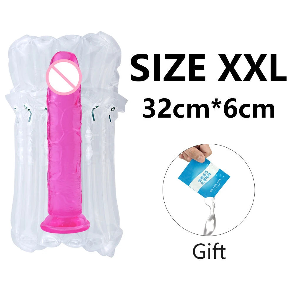Coreline™ Transparent Dildo with Suction Cup
