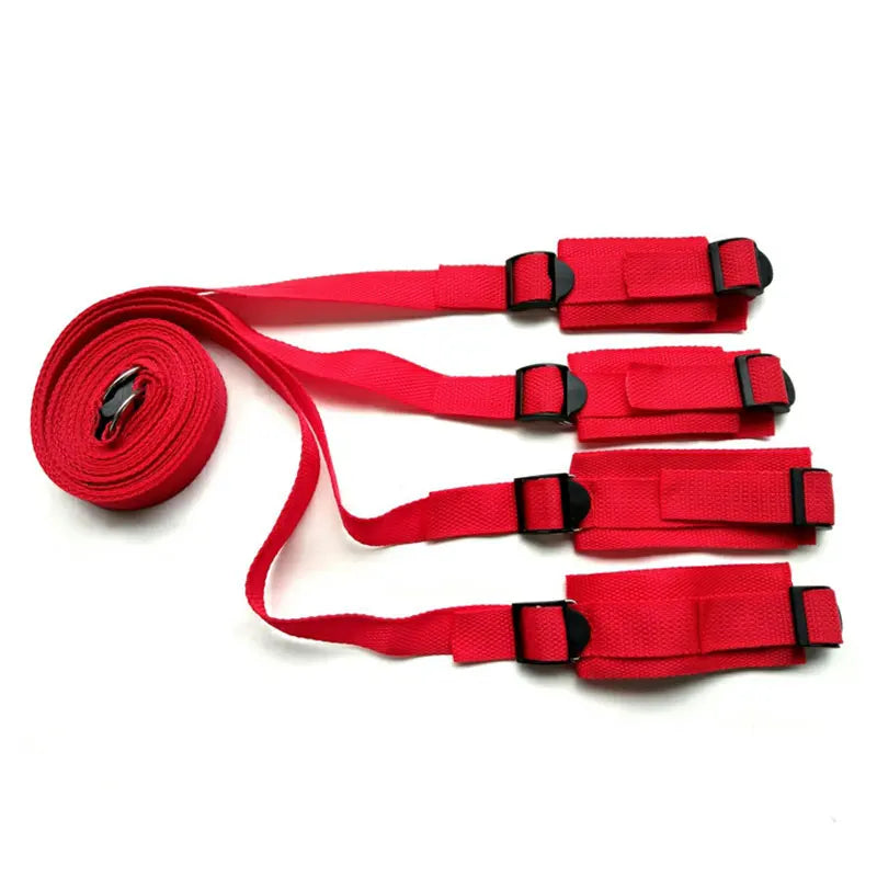 Erotic Adjustable Nylon Bed Restrain