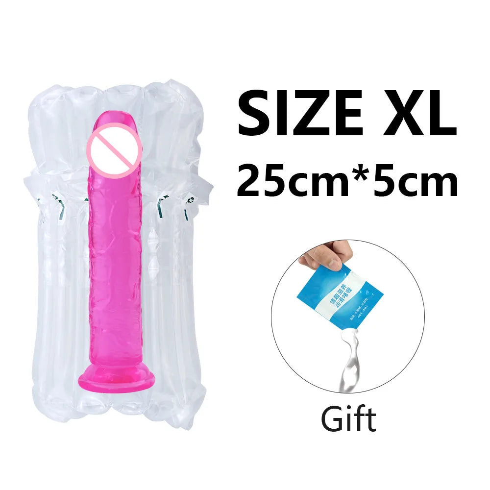 Coreline™ Transparent Dildo with Suction Cup