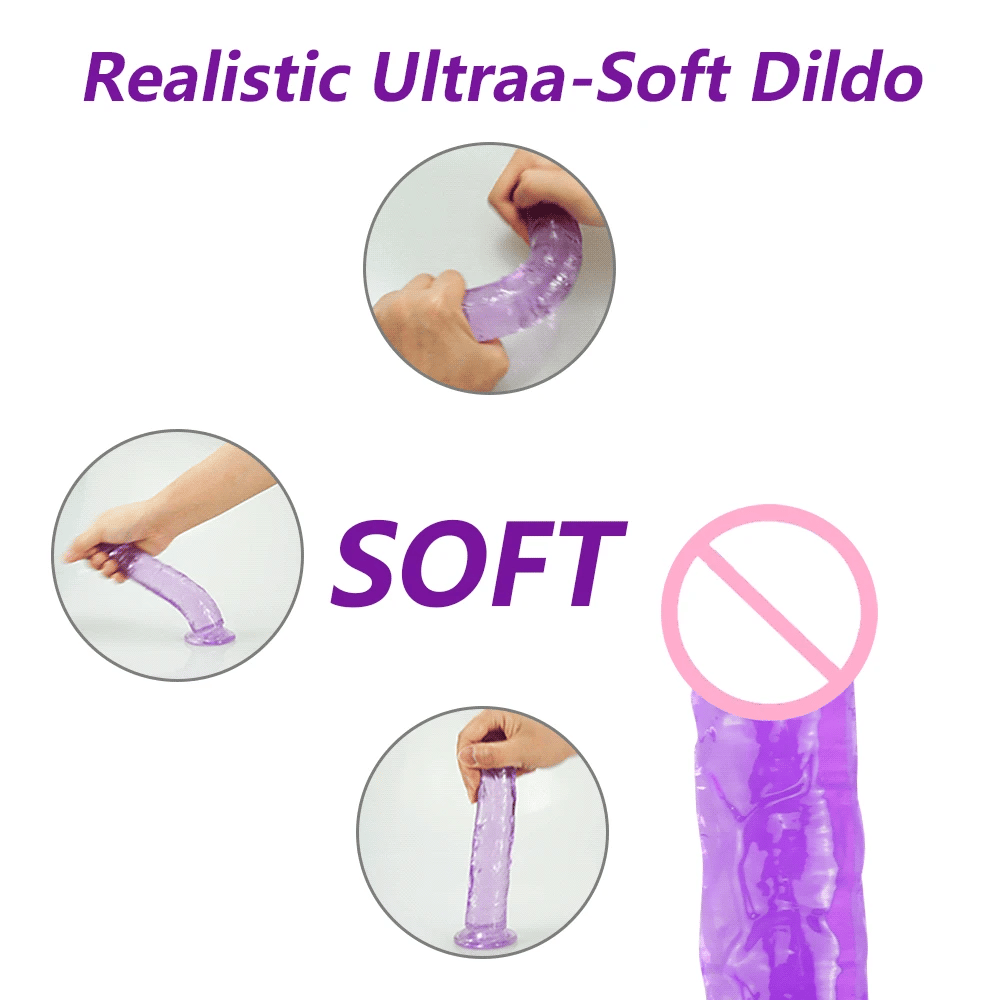 Coreline™ Transparent Dildo with Suction Cup