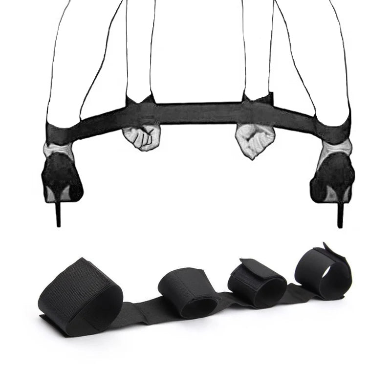 Erotic Adjustable Nylon Bed Restrain