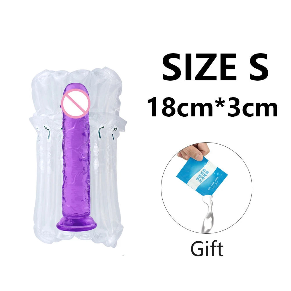Coreline™ Transparent Dildo with Suction Cup