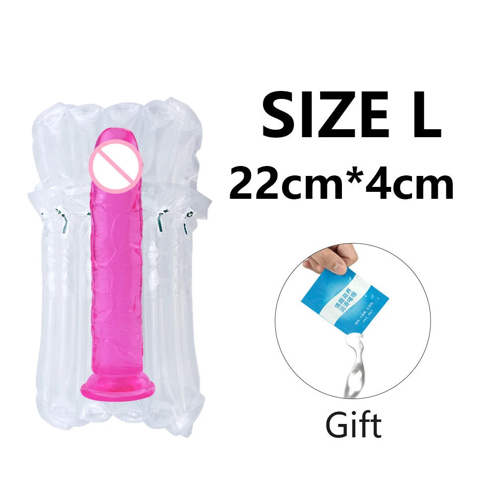Coreline™ Transparent Dildo with Suction Cup