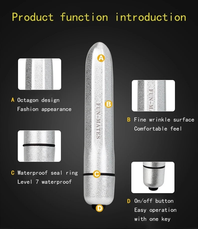 Levett - 16 Speeds Mini Lipstick Vibrator (ABS)