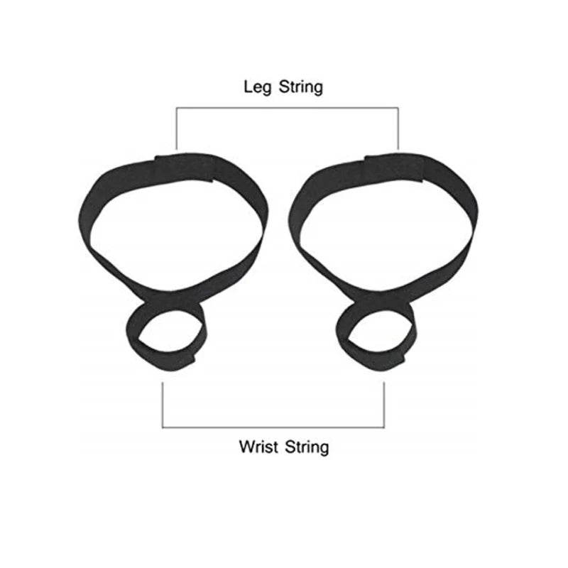 Erotic Adjustable Nylon Bed Restrain