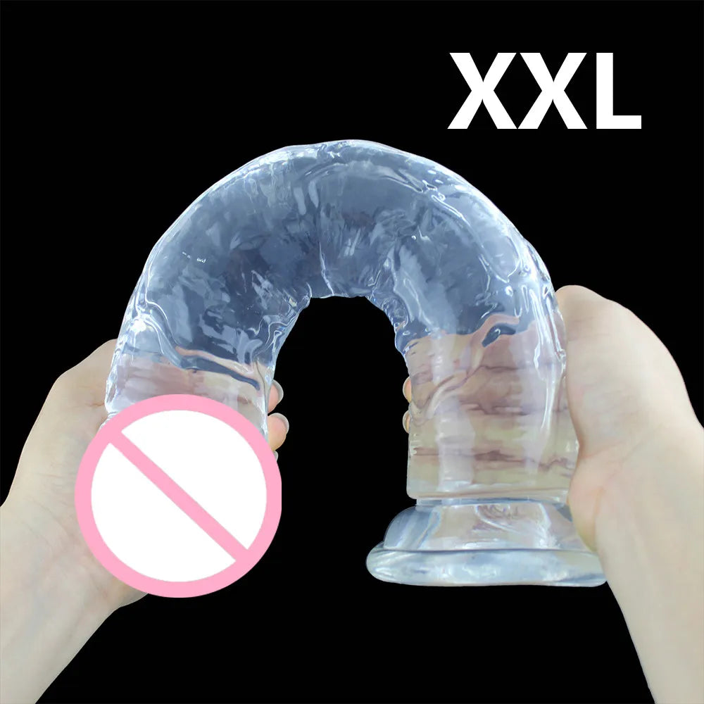 Coreline™ Transparent Dildo with Suction Cup