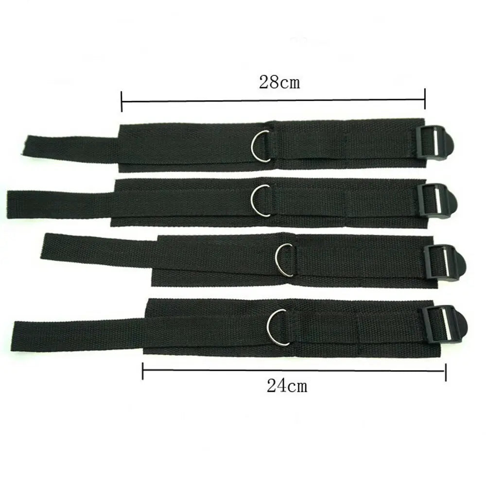Erotic Adjustable Nylon Bed Restrain