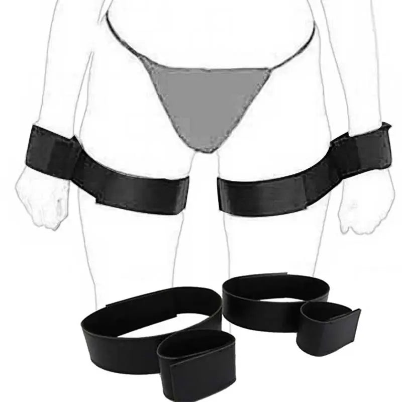Erotic Adjustable Nylon Bed Restrain