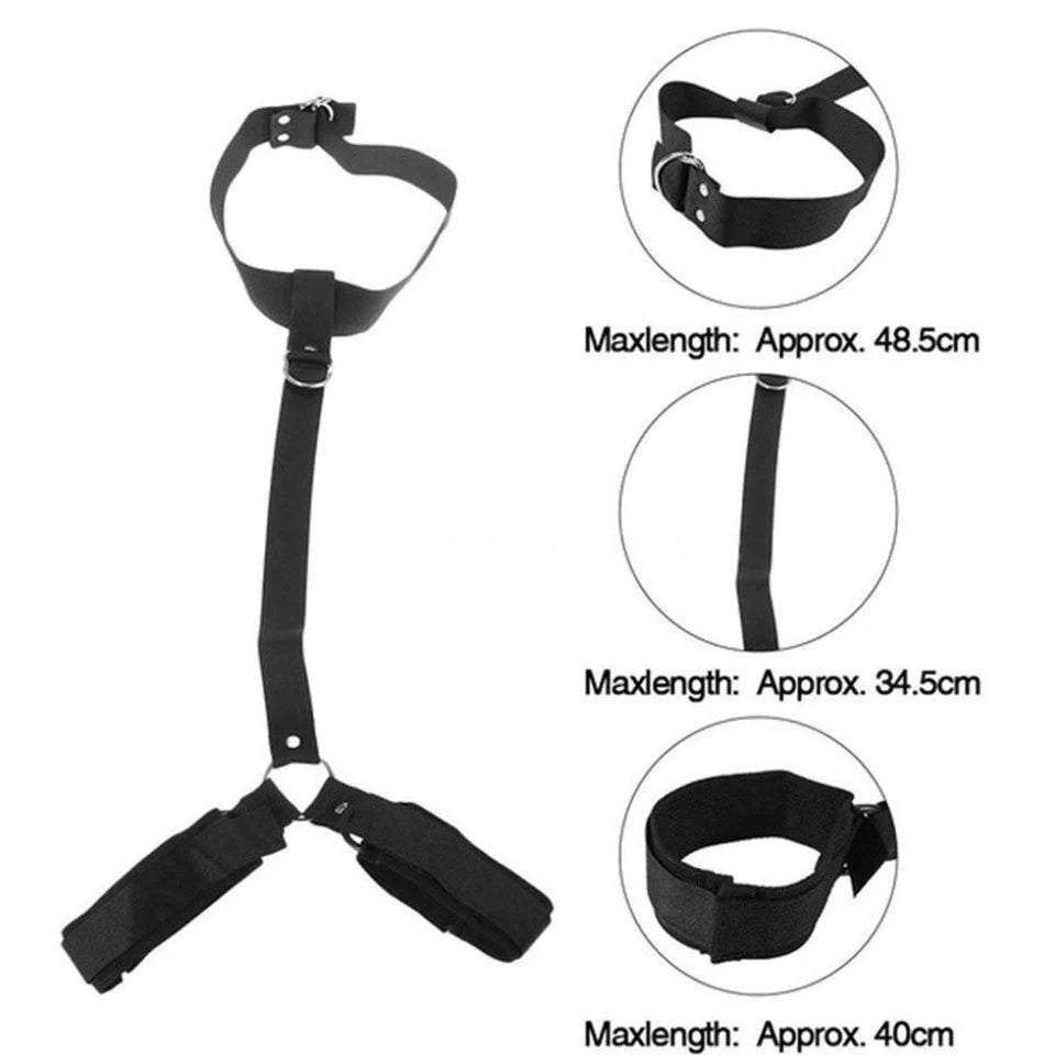 Erotic Adjustable Nylon Bed Restrain
