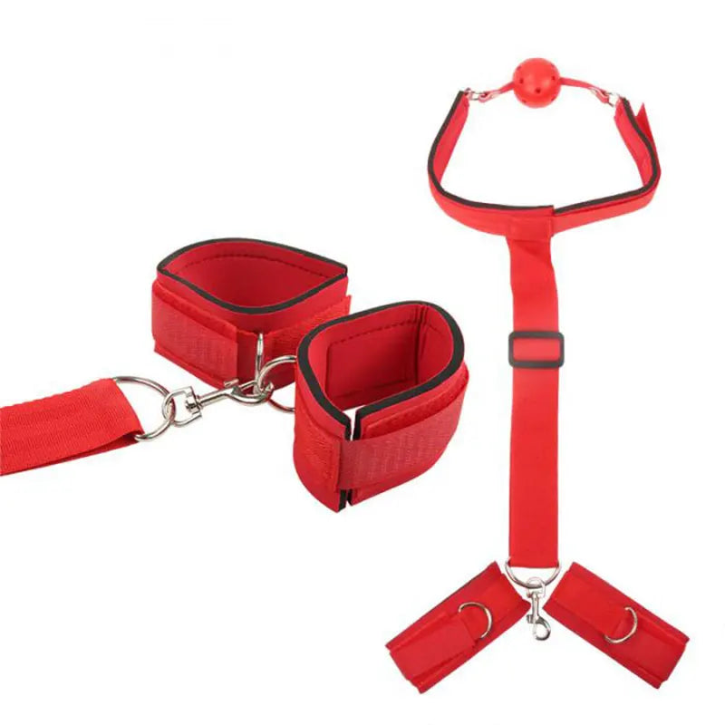 Erotic Adjustable Nylon Bed Restrain