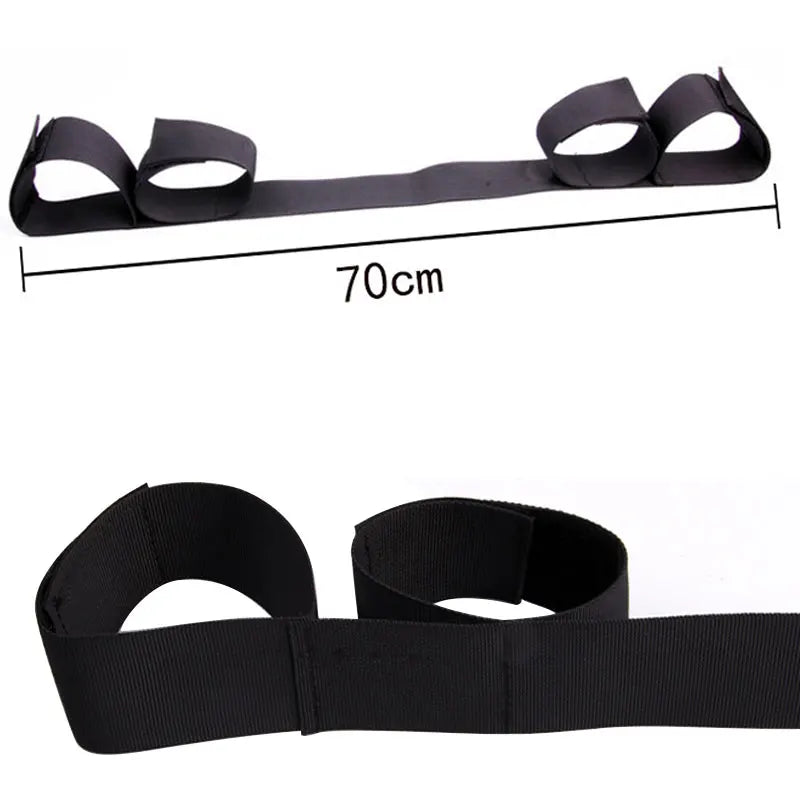 Erotic Adjustable Nylon Bed Restrain