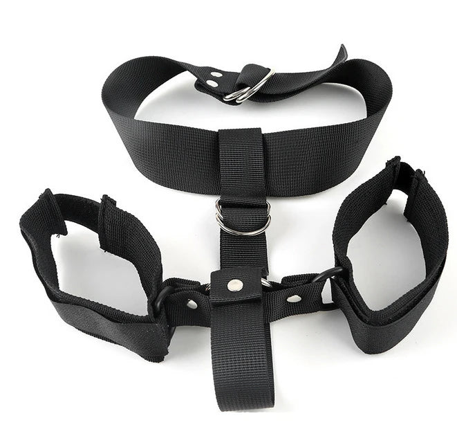 Erotic Adjustable Nylon Bed Restrain