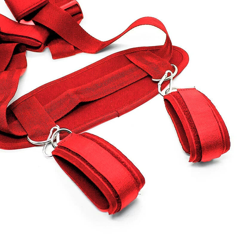 Erotic Adjustable Nylon Bed Restrain
