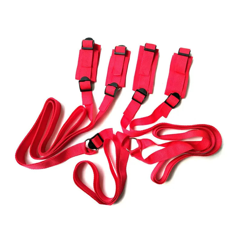 Erotic Adjustable Nylon Bed Restrain