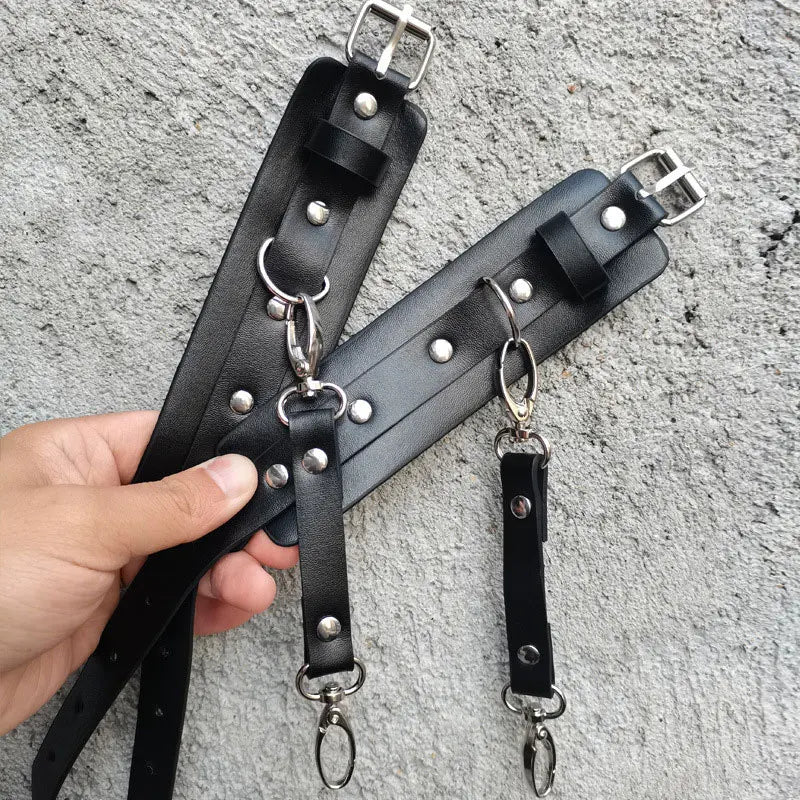 Women Leather Bondage Suit