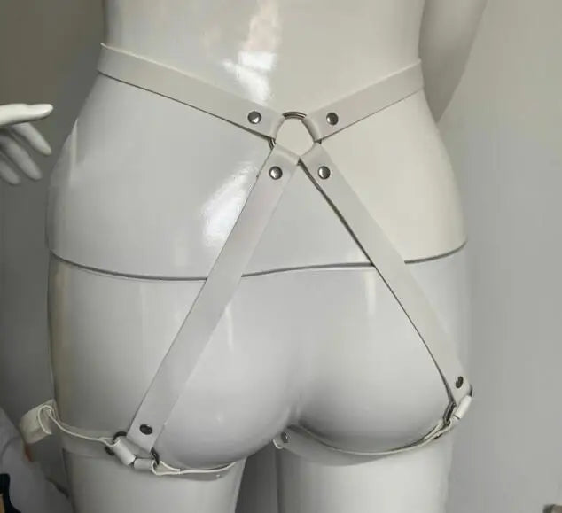 Women Leather Bondage Suit