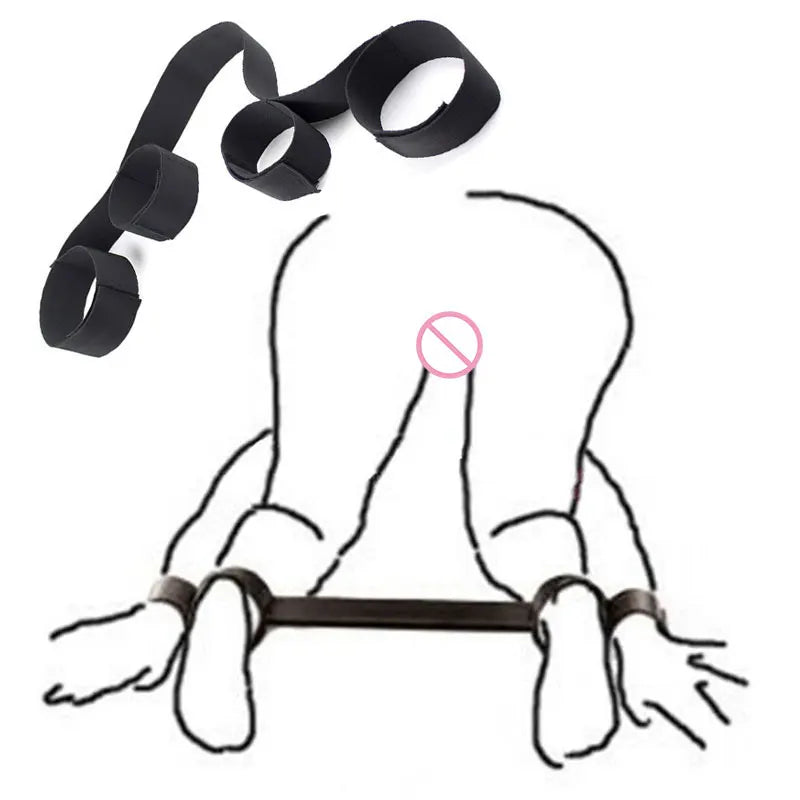 Erotic Adjustable Nylon Bed Restrain