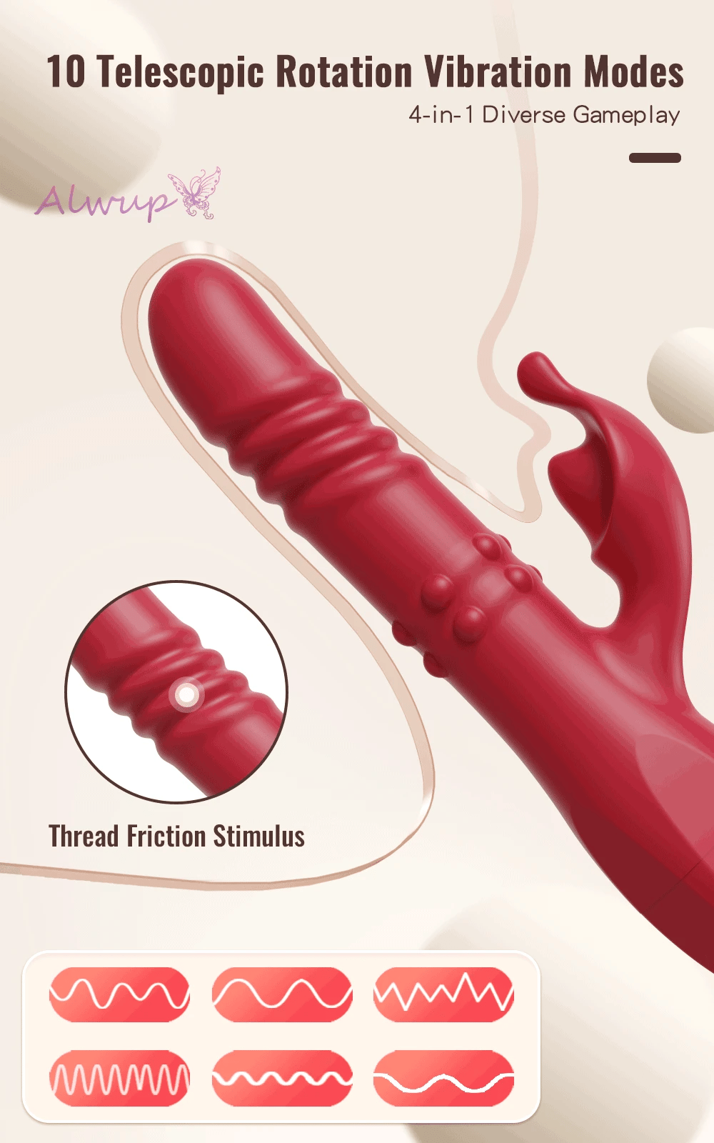 Trust™ Rotating and Thrusting G-Spot Rabbit Vibrator