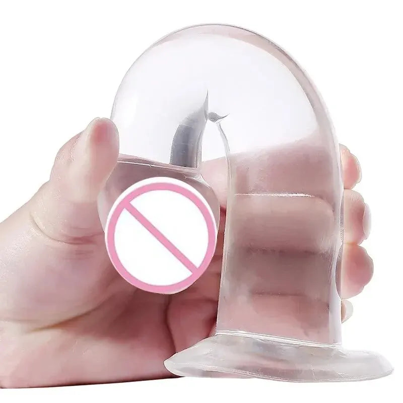 Thrust™ Strap-on Transparent Silicone Dildo