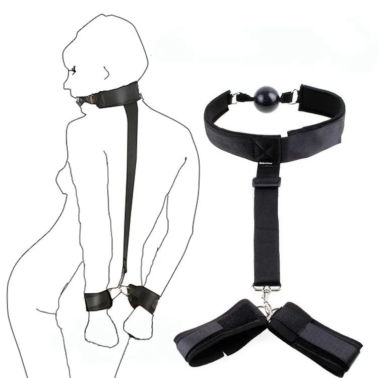 Erotic Adjustable Nylon Bed Restrain