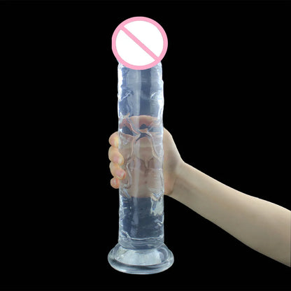 Coreline™ Transparent Dildo with Suction Cup