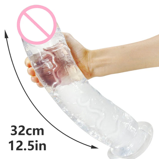 Coreline™ Transparent Dildo with Suction Cup