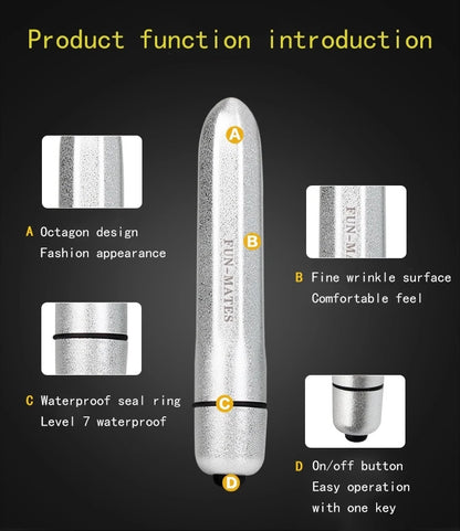 Levett - 16 Speeds Mini Lipstick Vibrator (ABS)
