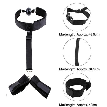 Erotic Adjustable Nylon Bed Restrain