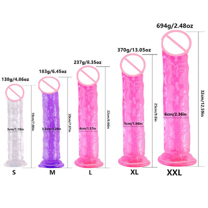 Coreline™ Transparent Dildo with Suction Cup