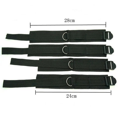 Erotic Adjustable Nylon Bed Restrain