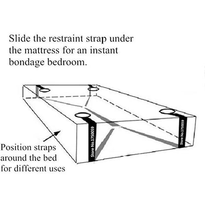 Erotic Adjustable Nylon Bed Restrain