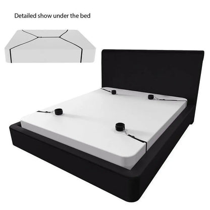 Erotic Adjustable Nylon Bed Restrain