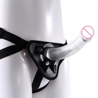 Thrust™ Strap-on Transparent Silicone Dildo