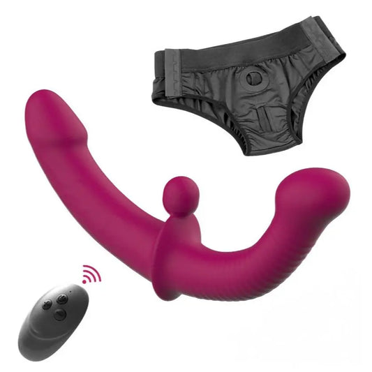 MiraLuxe™ Dual Strap-on G-Spot Vibrator