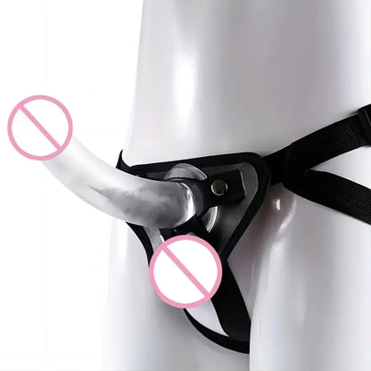 Thrust™ Strap-on Transparent Silicone Dildo