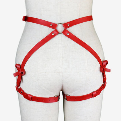 Women Leather Bondage Suit