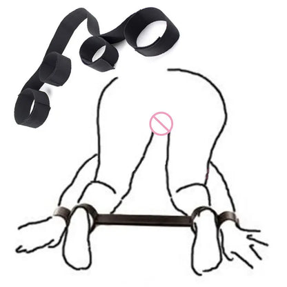Erotic Adjustable Nylon Bed Restrain