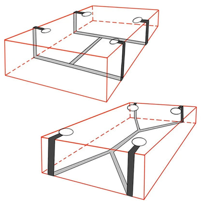 Erotic Adjustable Nylon Bed Restrain